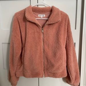 Love + Joy fuzzy jacket